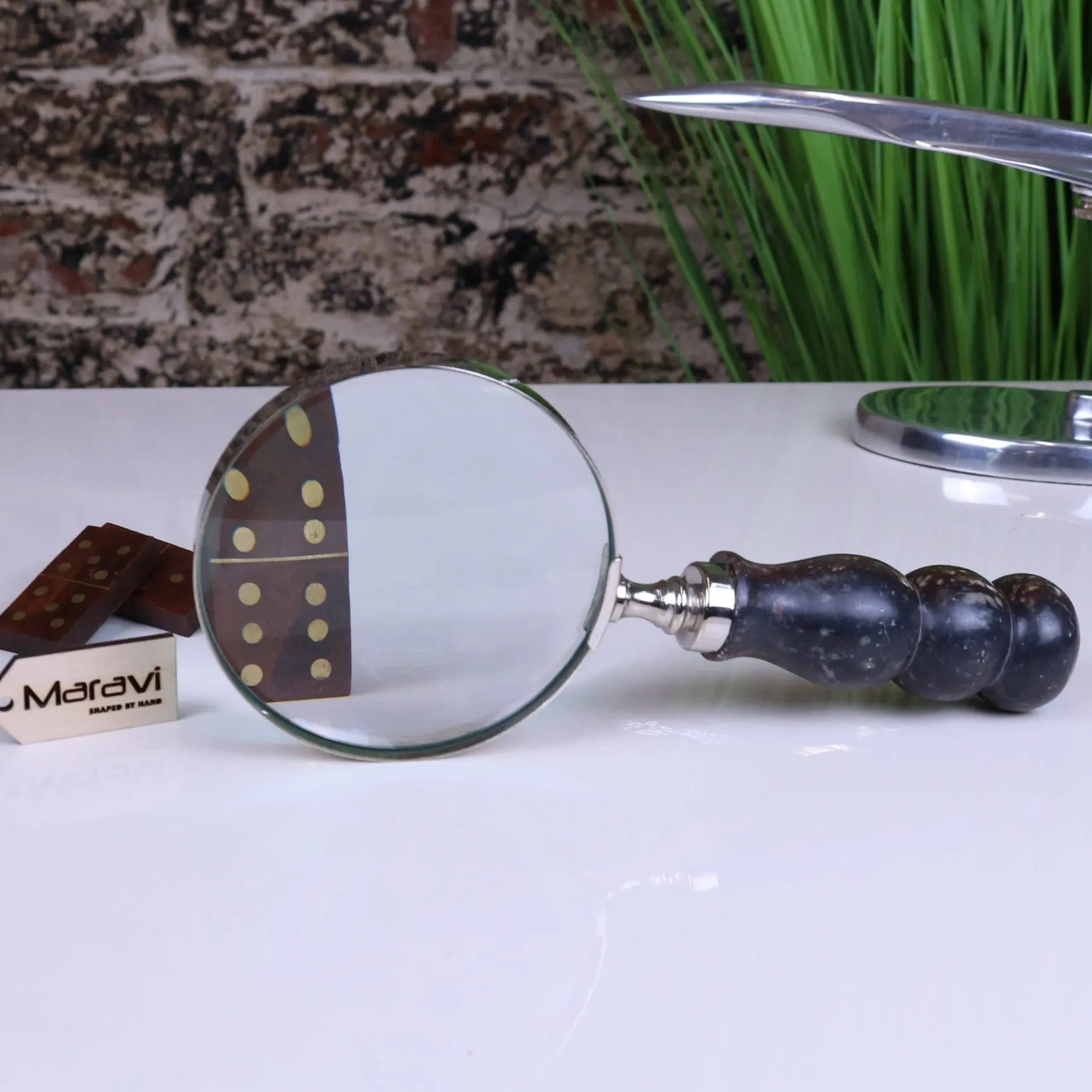 Gora Reading Magnifying Glass 10cm Soapstone Handle
