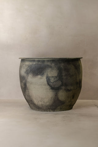 Big Old Grey Asian Pots - L016