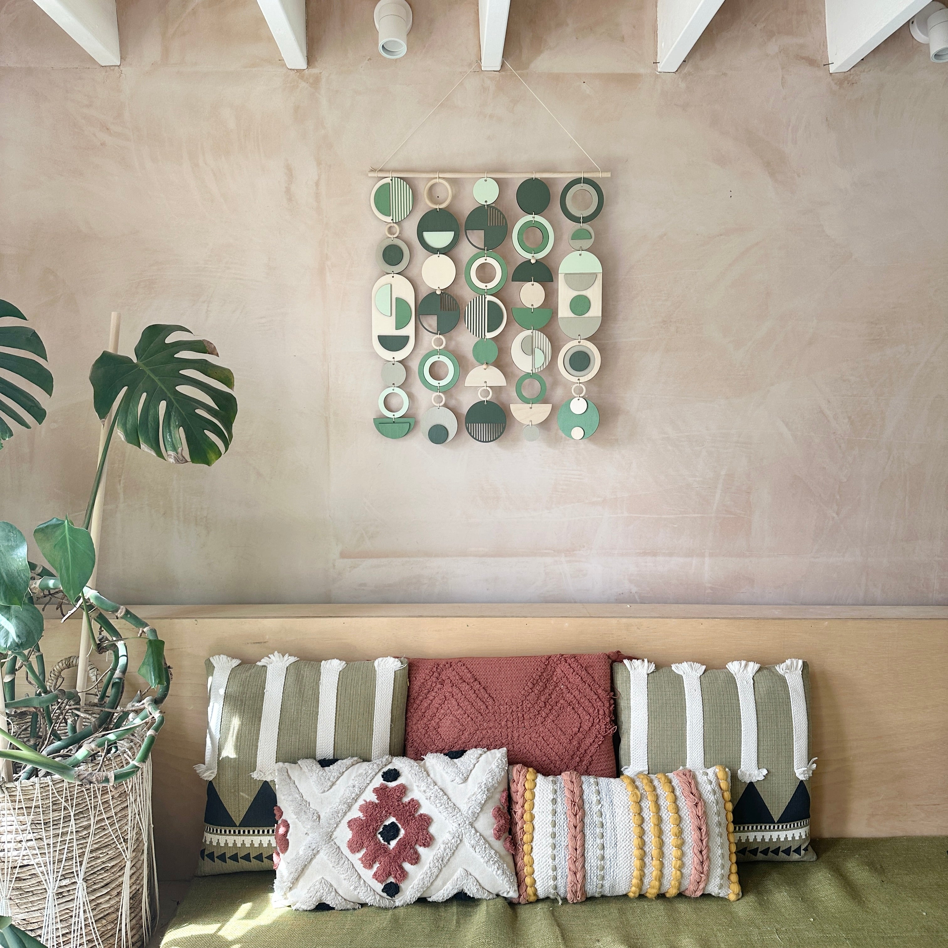 Green Wall Art - Home Decor - Modern Wall Art  - Large Centre Piece Art - Wall Tapestry