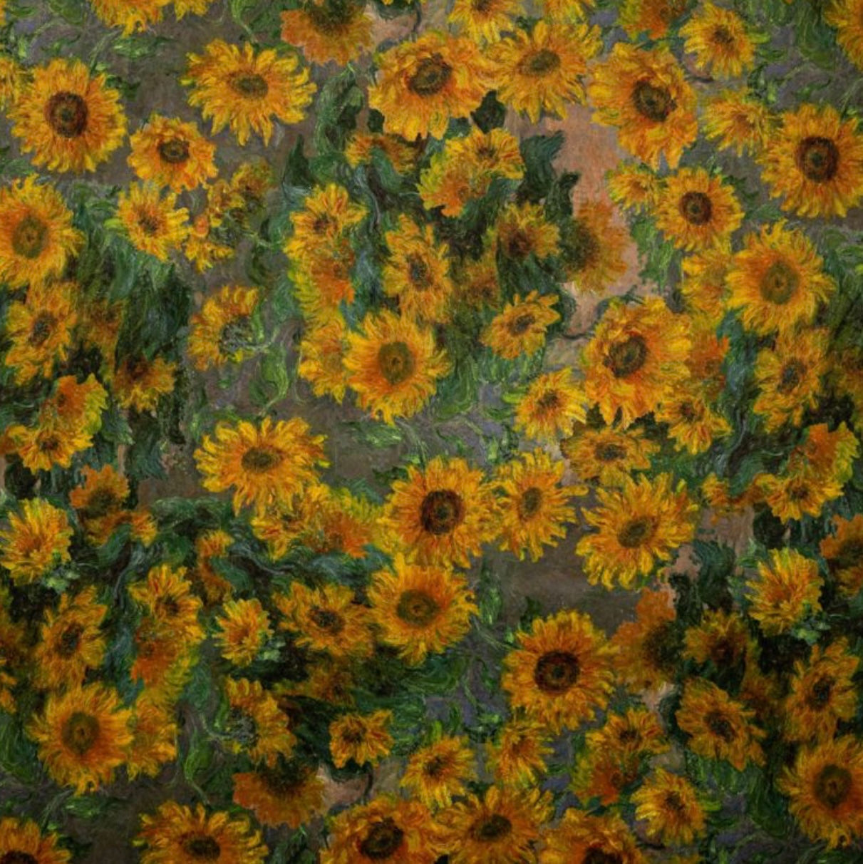 Van Gogh Sunflowers Velvet French Drum Lampshade | Handmade Ceiling Light Shade | UK