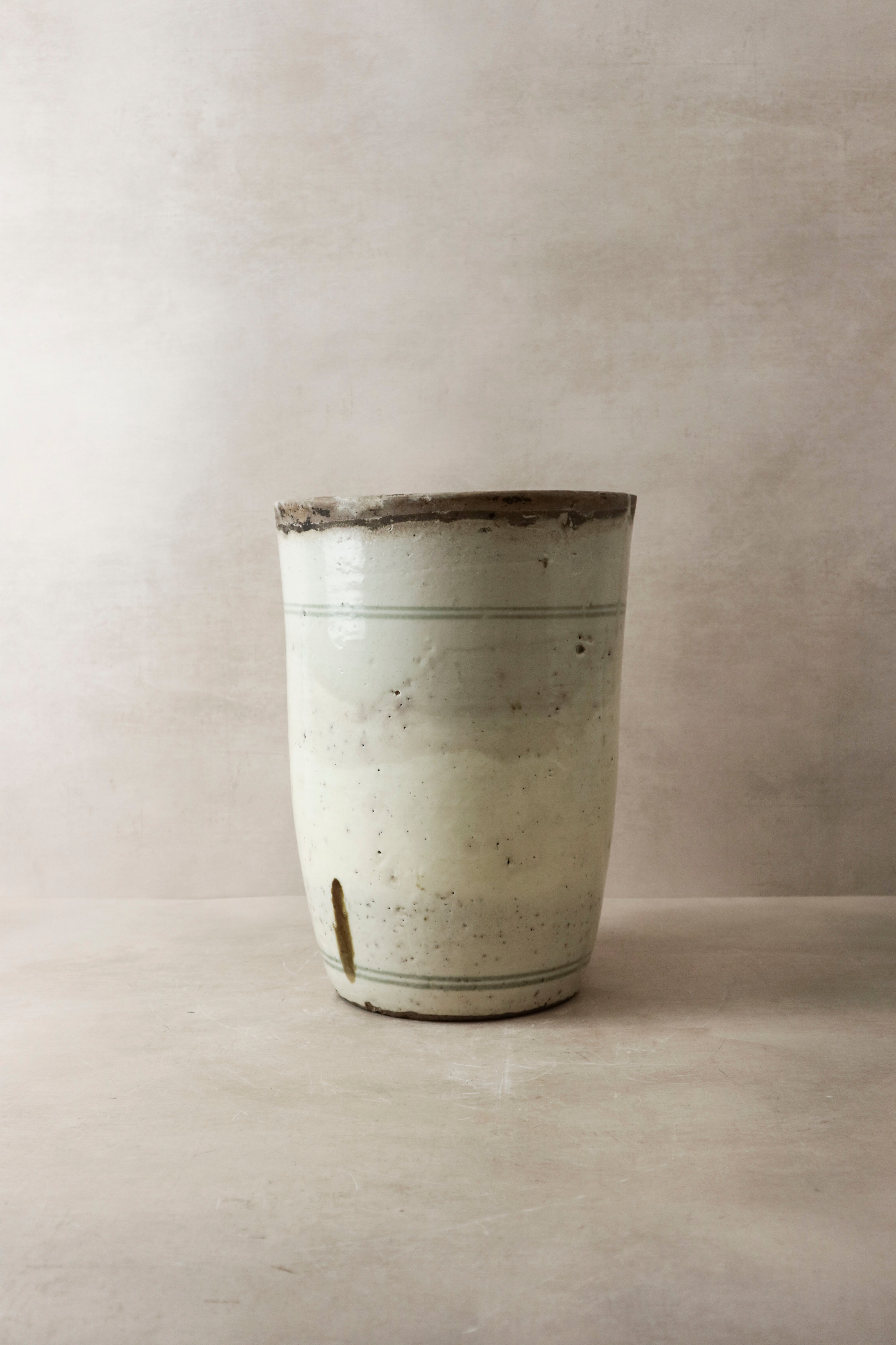 Vintage Glazed Chizou Flower Pot - 4