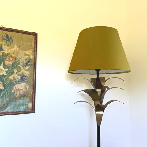 Mustard Velvet Steep Empire Lampshade | Handmade Ceiling Light Shade | UK