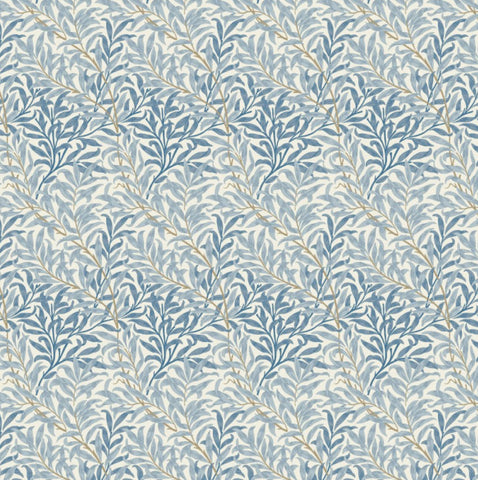 William morris blue willow leaves cotton cushion, scatter cushions