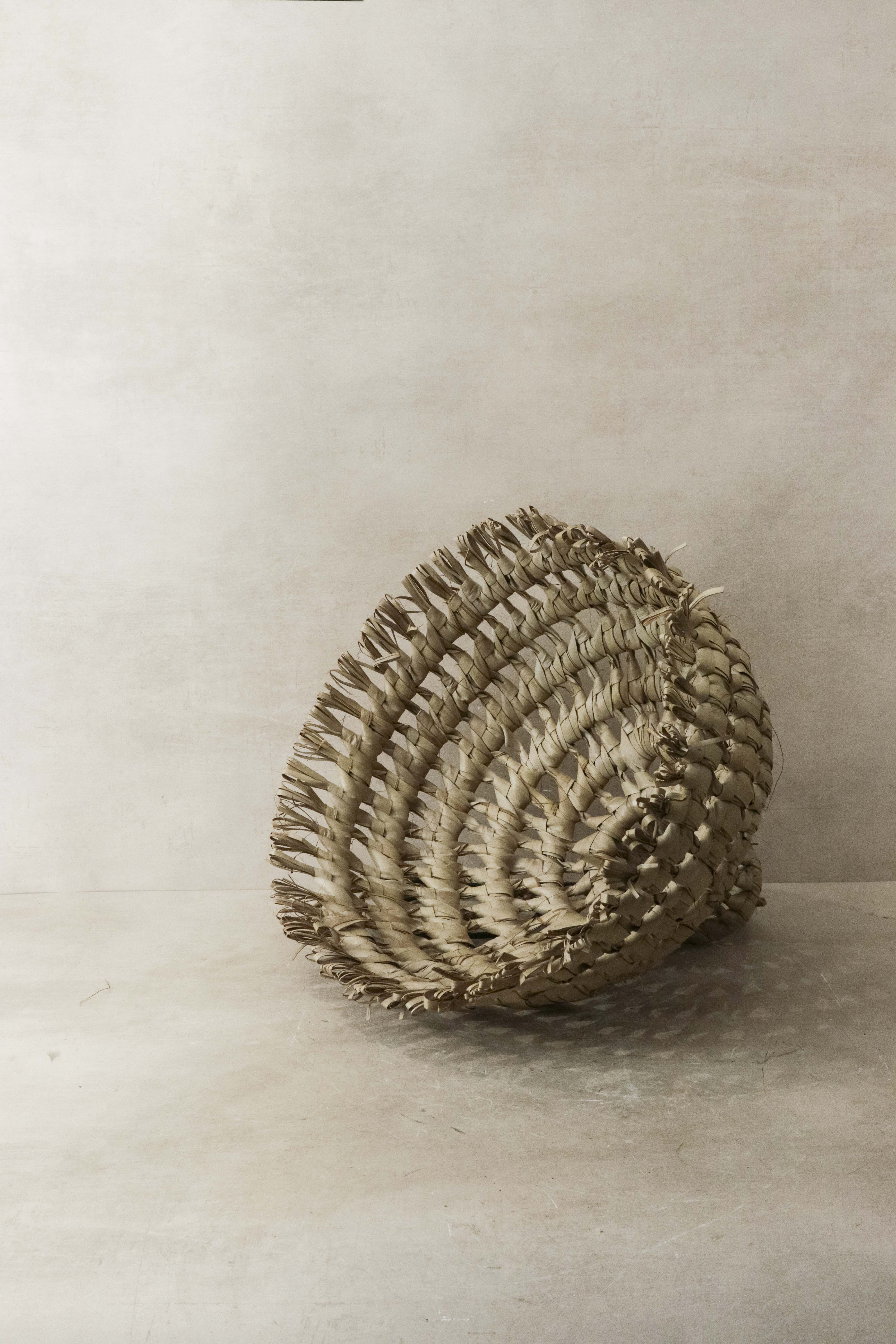 Handmade Palm leaf lamp shade, Mozambique - 13.2