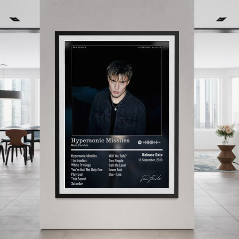 Hypersonic Missiles - Sam Fender Inspired Album Poster