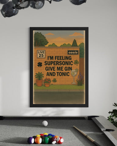 Supersonic - Oasis Inspired Graffiti Poster