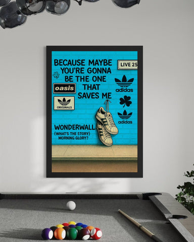 Wonderwall - Oasis Inspired Graffiti Poster