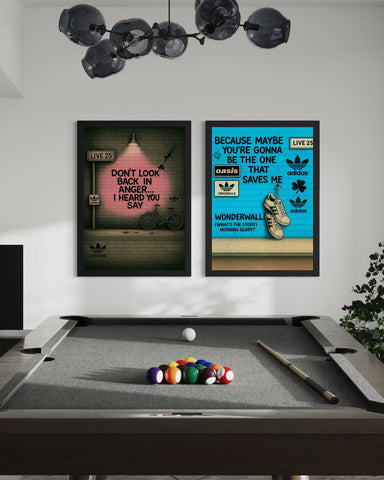 Don't Look Back In Anger - Oasis Inspired Graffiti Poster