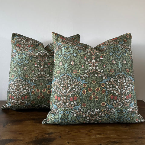 William morris Blackthorne cotton cushion, scatter cushions