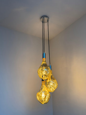 Triple Evo Cluster Pendant Light | Kitchen Island, Stairwell & Dining Lighting UK
