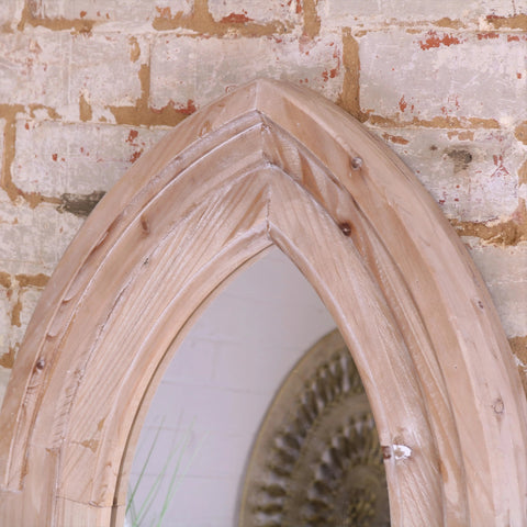Betul Full Size Wooden Arch Mirror