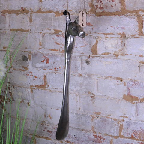 Khosa Animal Head Antique Style Metal Shoe Horn