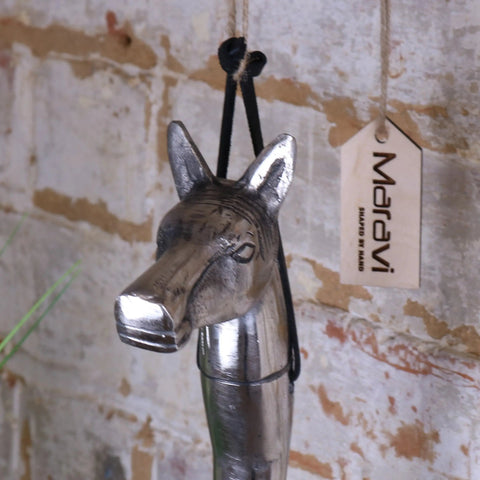 Khosa Animal Head Antique Style Metal Shoe Horn
