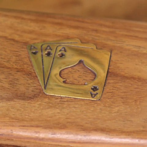 Boda Sheesham Wood Bridge Card Game Set