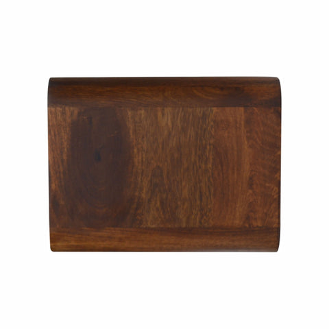 Floating Chestnut Open Console Chest of Drawers