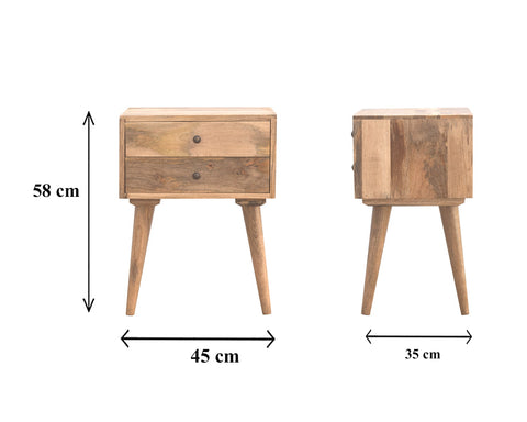 Modern Solid Wood Bedside Table