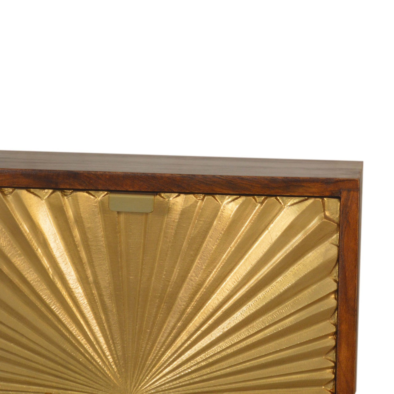Manila Gold Bedside Table | Chestnut Solid Mango Wood