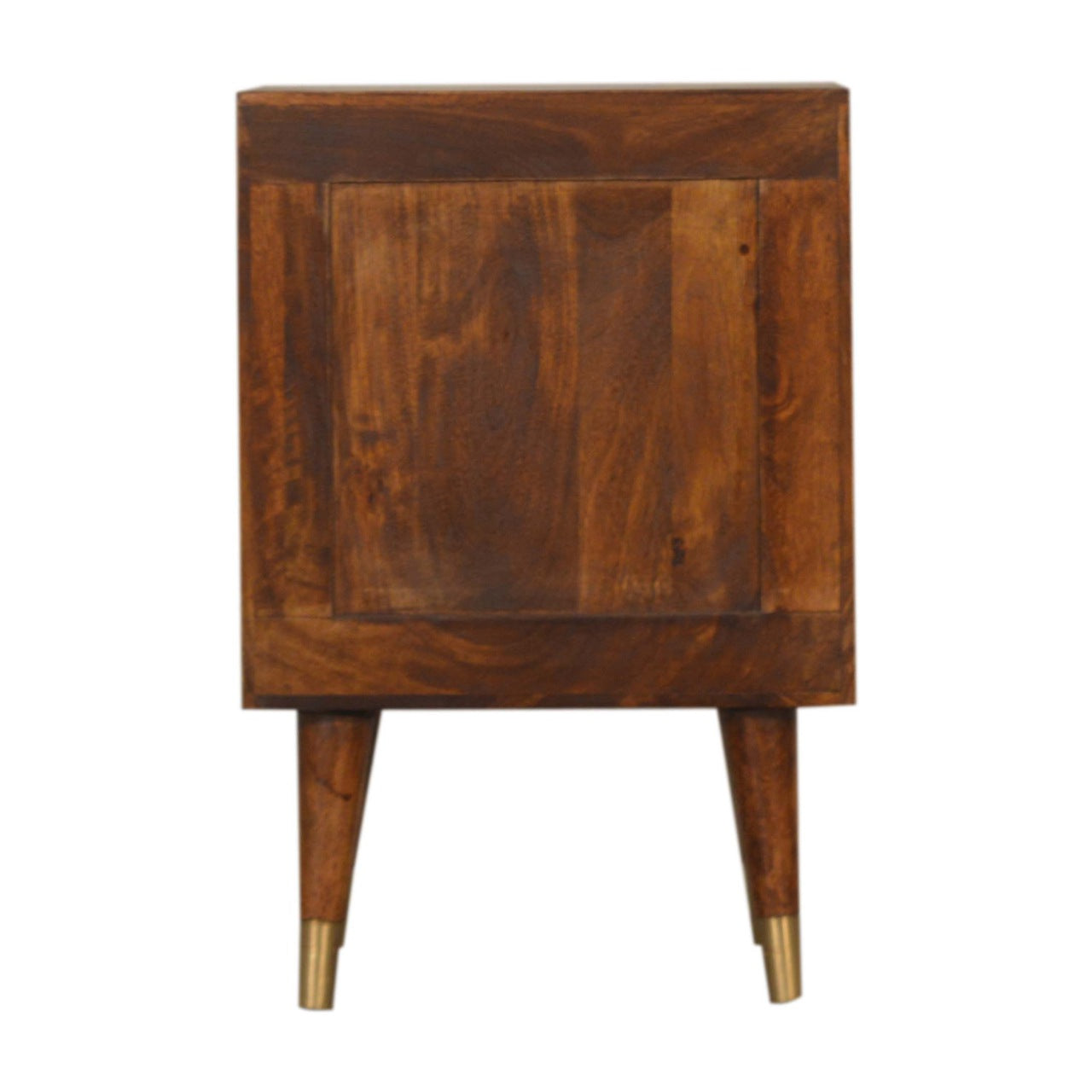 Manila Gold Bedside Table | Chestnut Solid Mango Wood