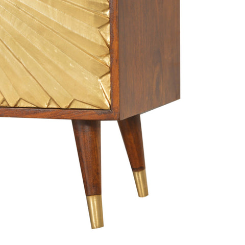Manila Gold Chest of Drawers | Chestnut Solid Mango Wood