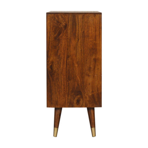 Manila Gold Chest of Drawers | Chestnut Solid Mango Wood