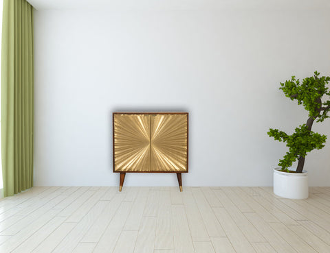 Manila Gold Chest of Drawers | Chestnut Solid Mango Wood