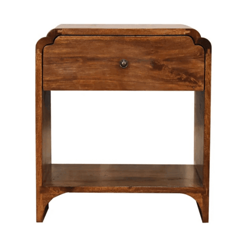 Newton Bedside Table | Chestnut Mango Wood
