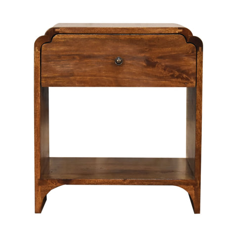Newton Bedside Table | Chestnut Mango Wood