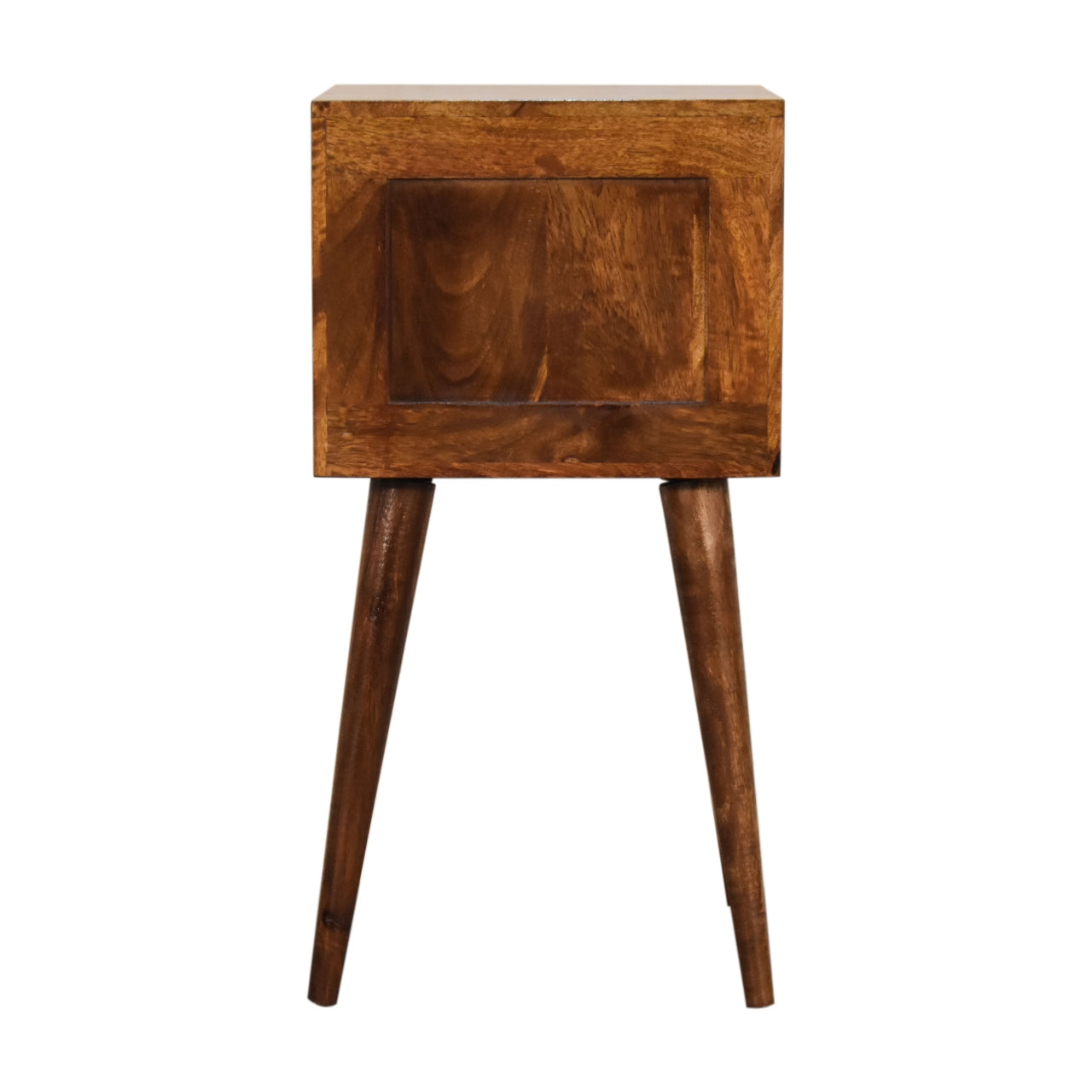 Mini 2-Drawer Chestnut Bedside Table