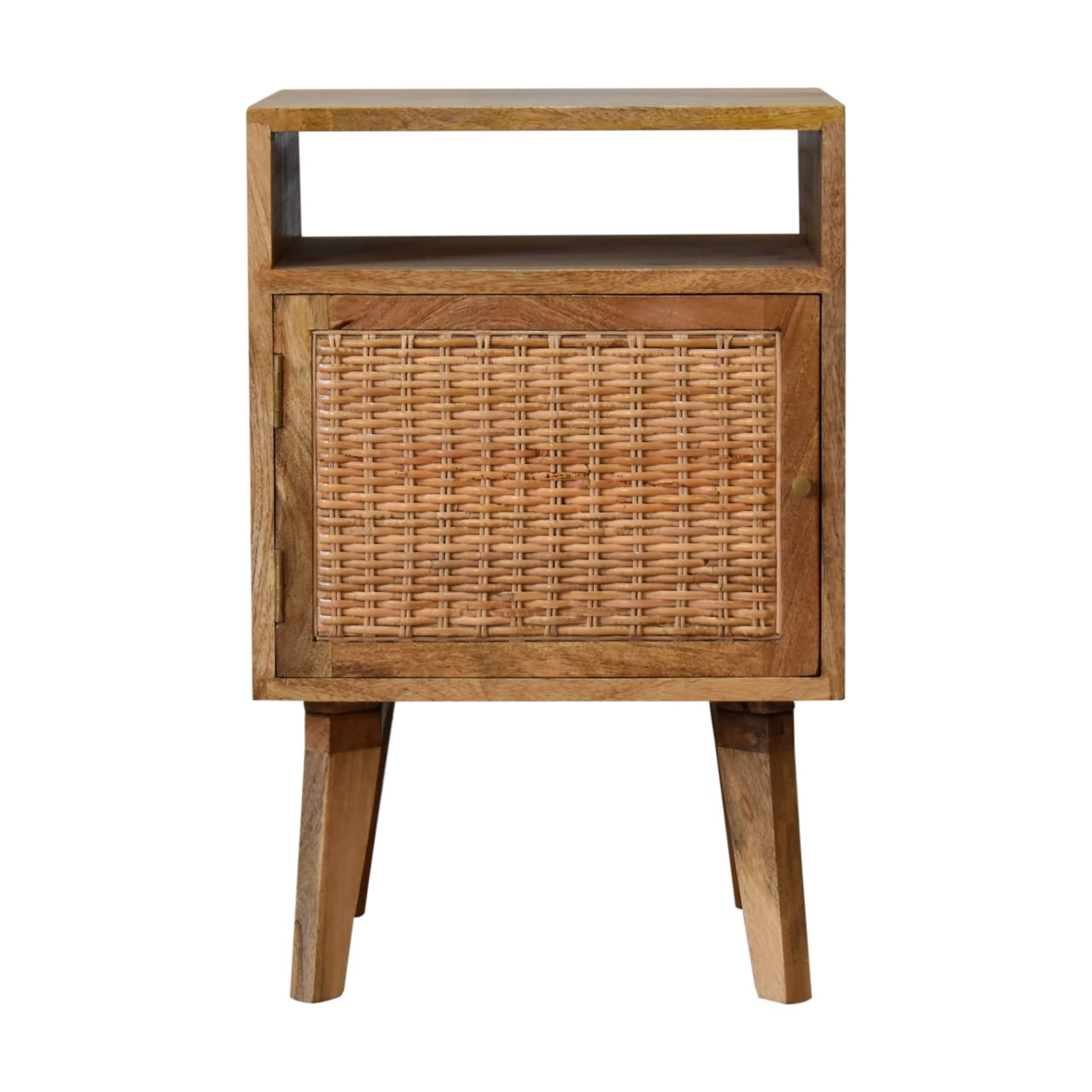 Knit Door Bedside Table | Oak Rattan