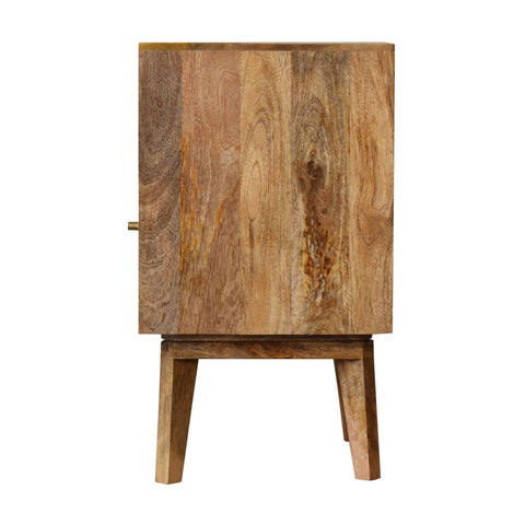 Knit Door Bedside Table | Oak Rattan