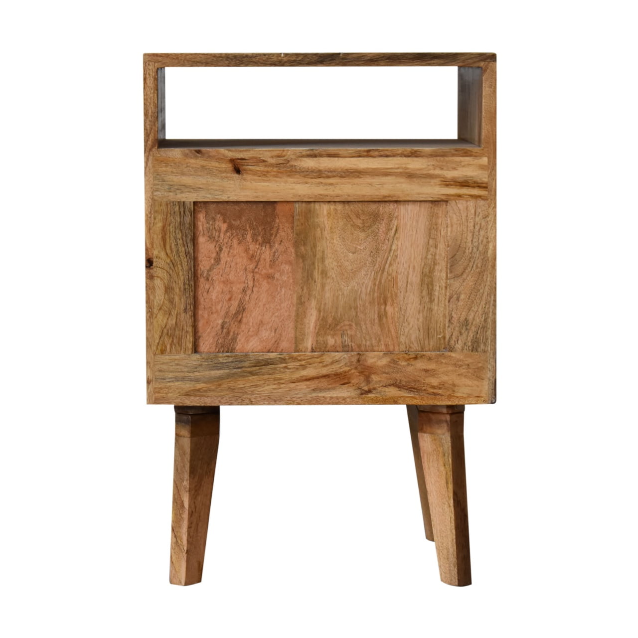 Knit Door Bedside Table | Oak Rattan