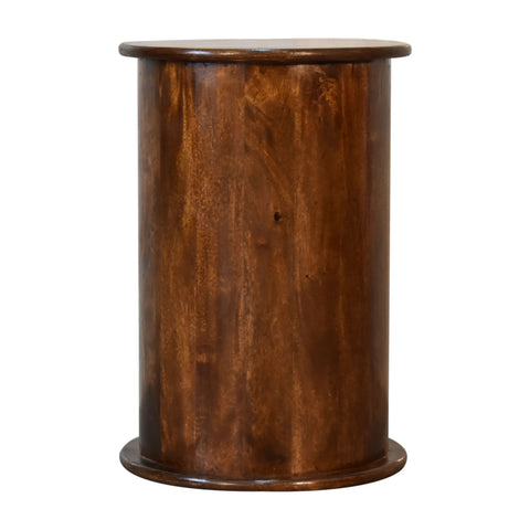 3-Drawer Chestnut Drum Storage Bench