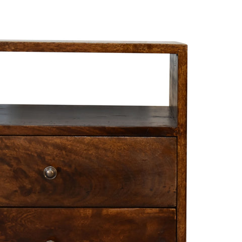 Classic Chestnut Bedside Table