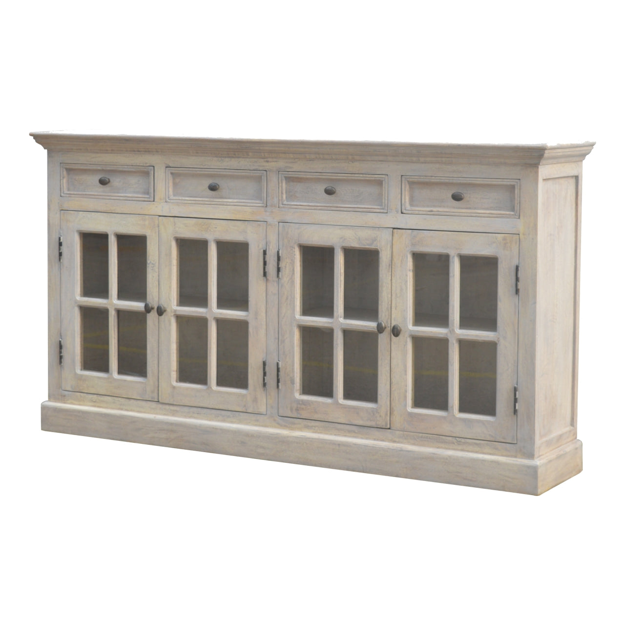 Large Stone Wash Glazed Sideboard Chest of Drawers