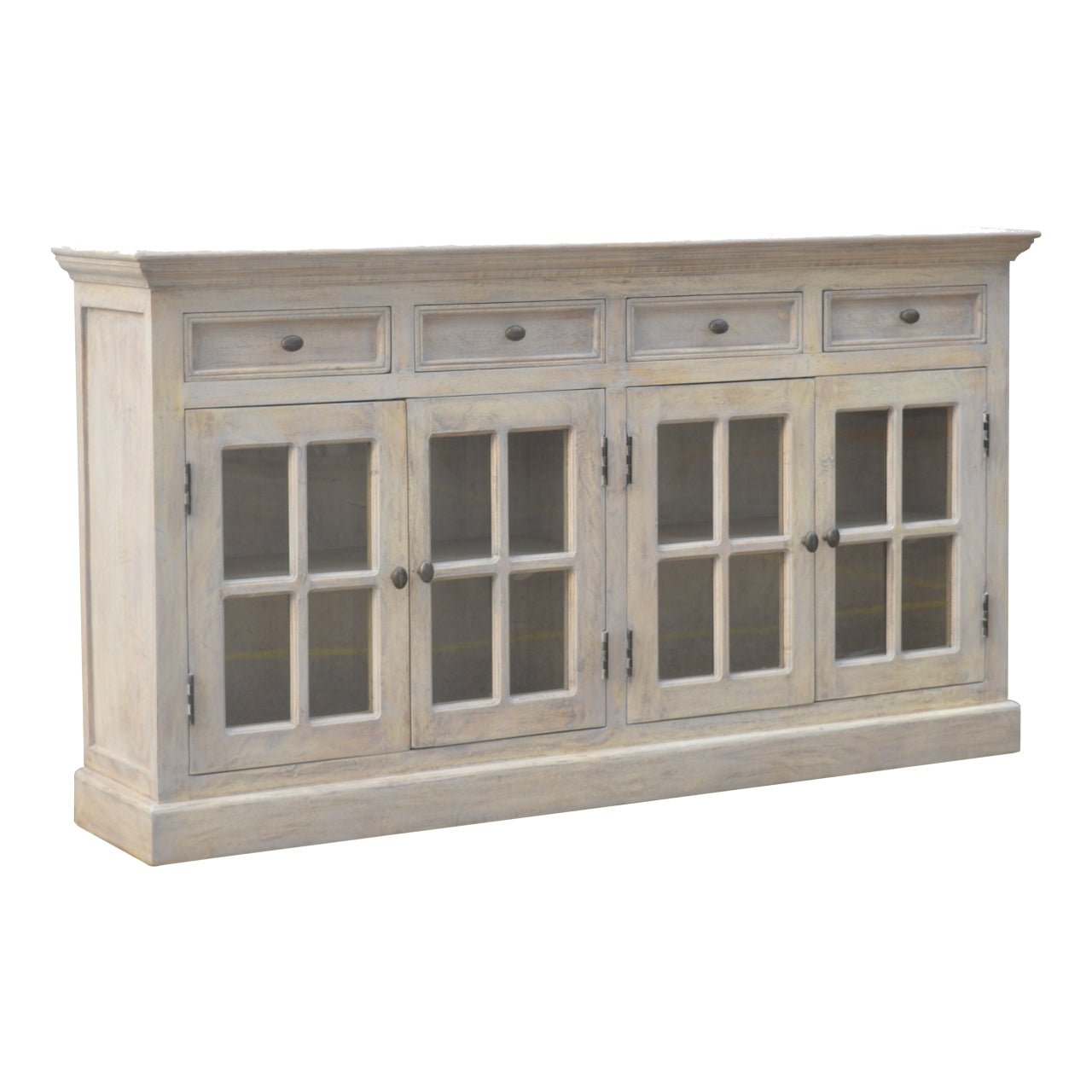 Large Stone Wash Glazed Sideboard Chest of Drawers