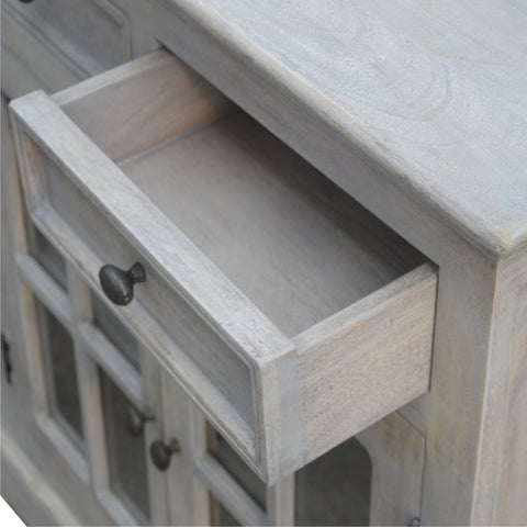 Large Stone Wash Glazed Sideboard Chest of Drawers