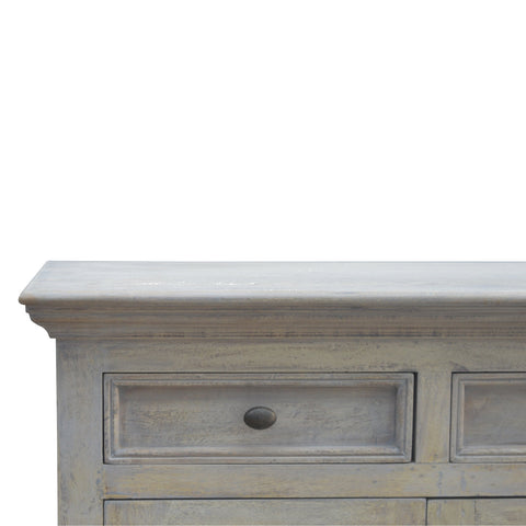 Large Stone Wash Glazed Sideboard Chest of Drawers