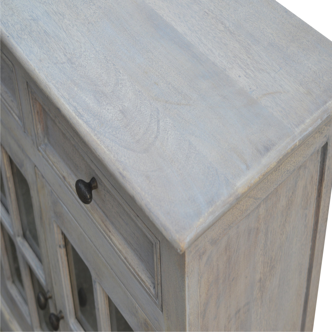 Large Stone Wash Glazed Sideboard Chest of Drawers