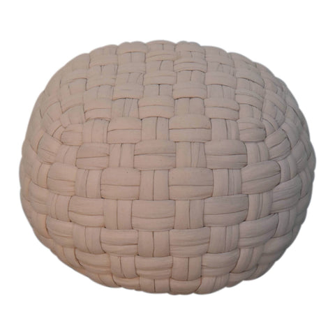 Tube Pouffe Cream Footstool