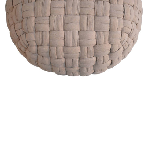 Tube Pouffe Cream Footstool