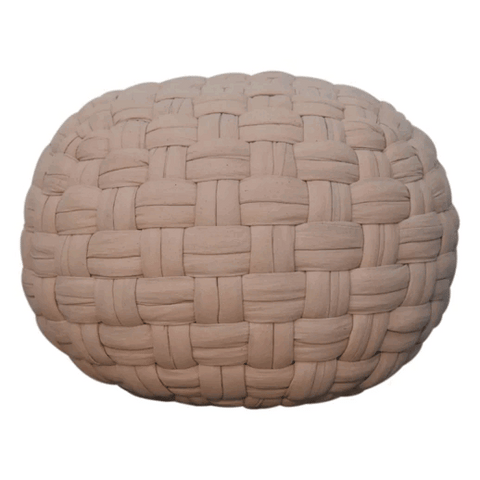 Tube Pouffe Cream Footstool