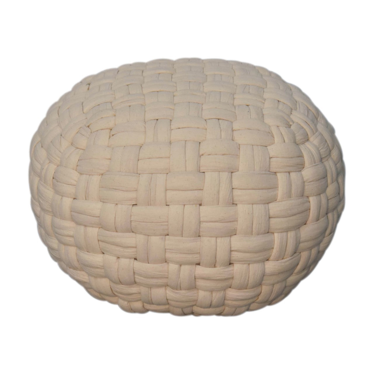 White Tube Footstool