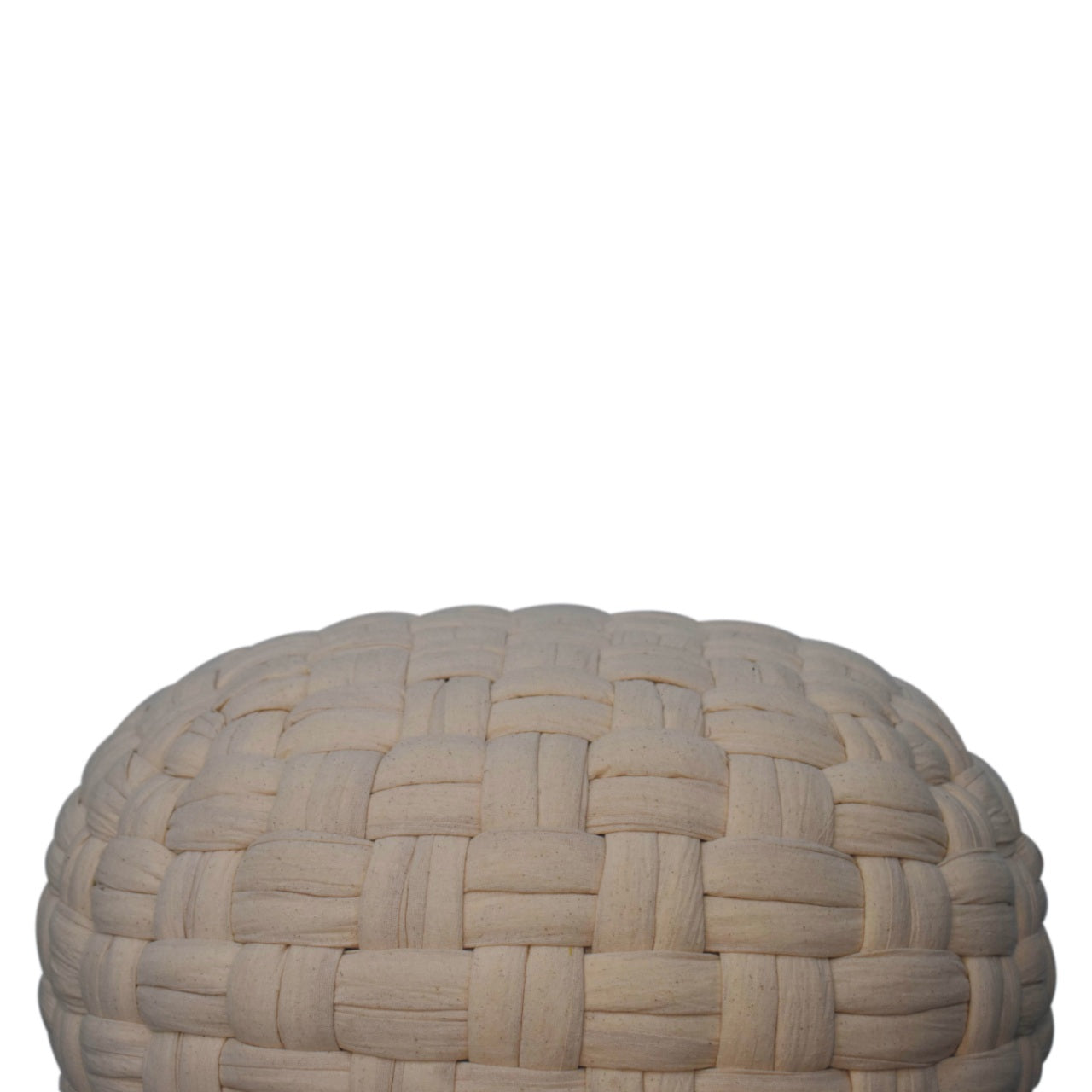 White Tube Footstool