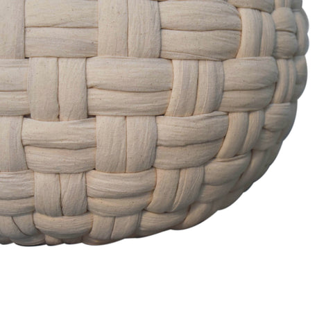 White Tube Footstool
