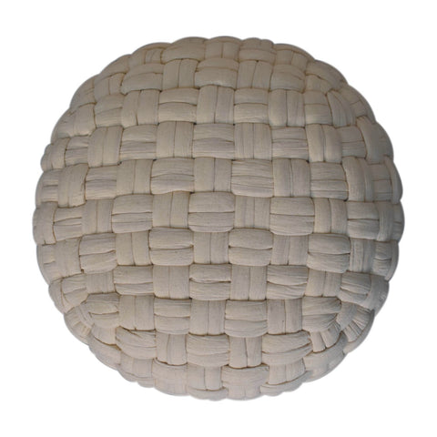 White Tube Footstool