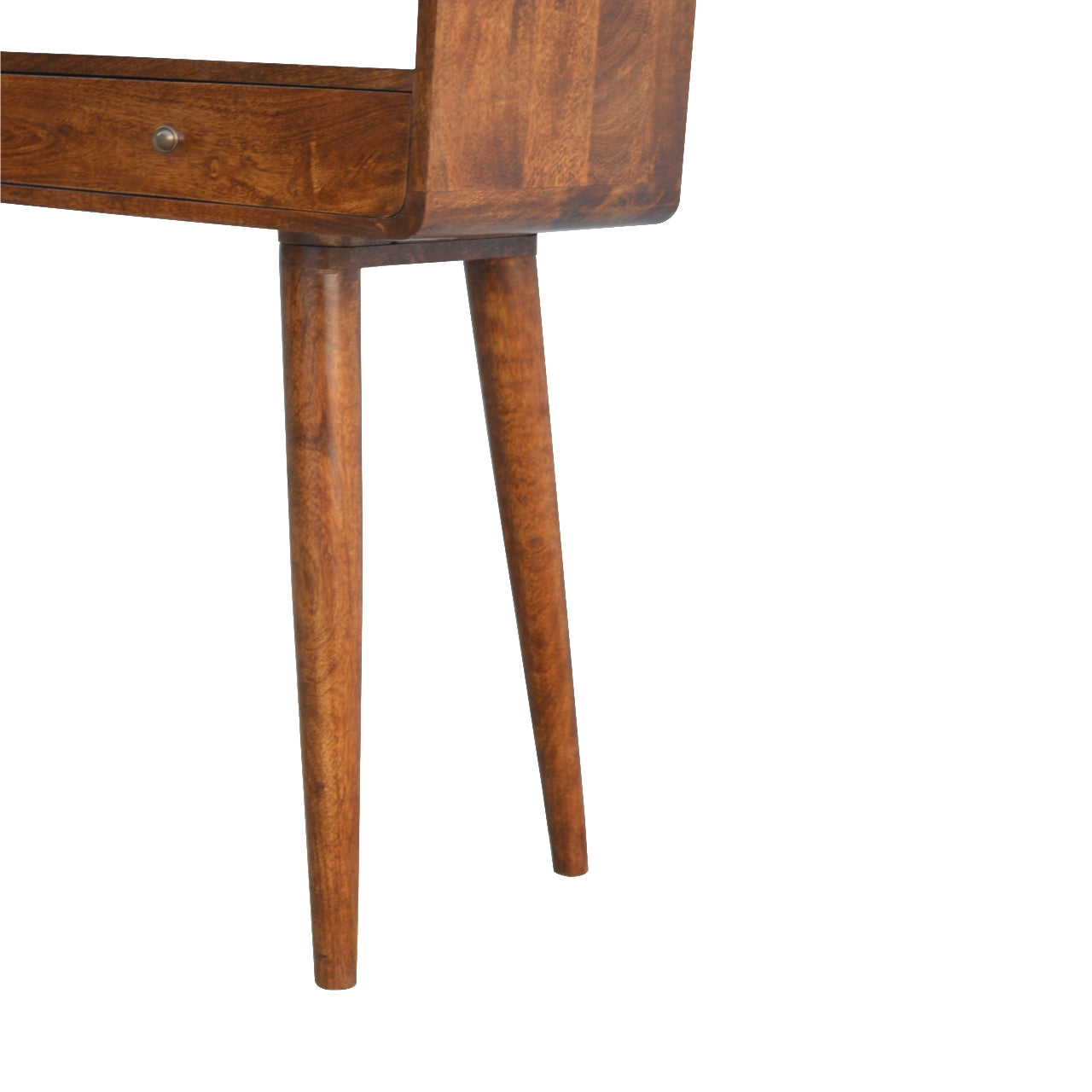 Curved Chestnut Chest of Drawers