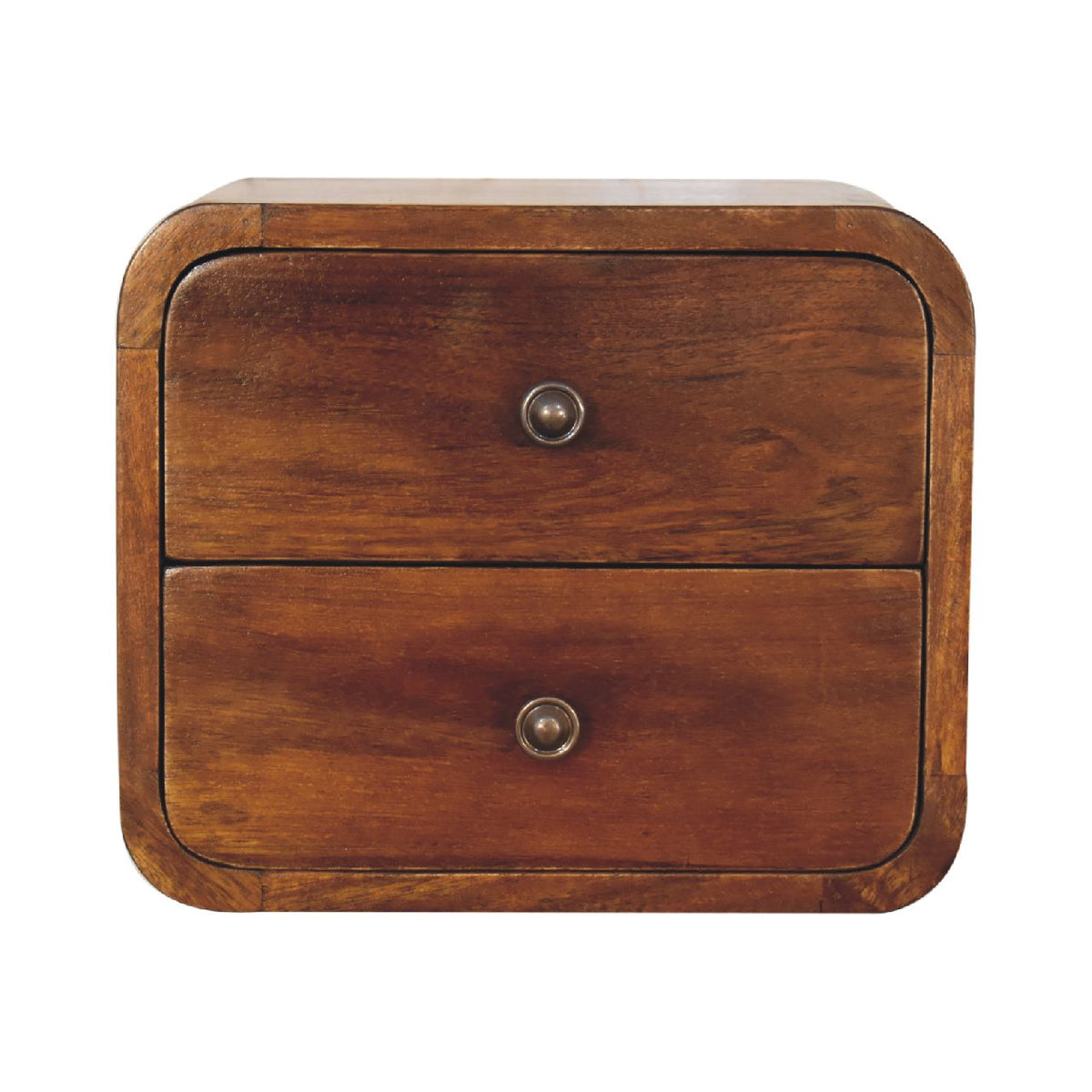Floating Mini Chestnut Bedside Table | Wall-Mounted