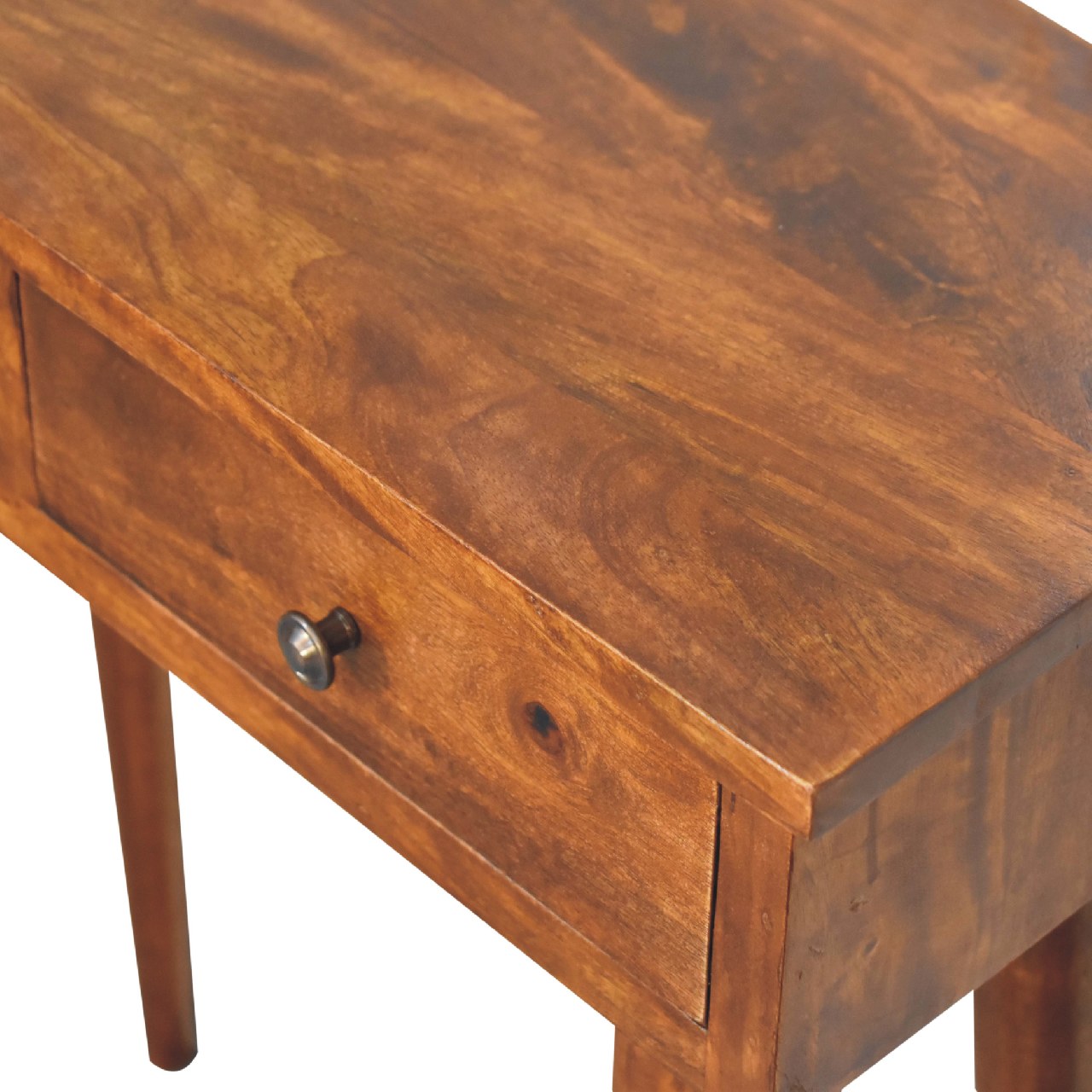 Mini Chestnut Hallway Console Chest of Drawers