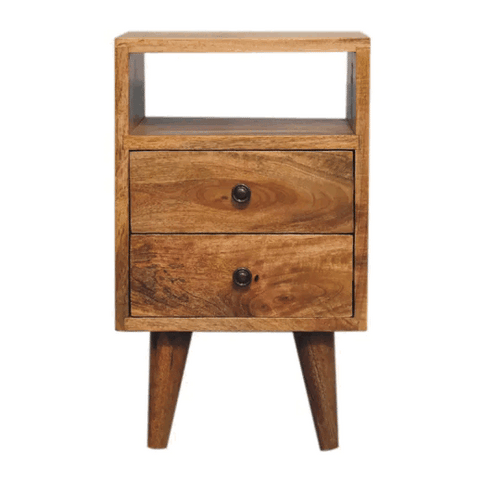 Mini Oak-ish Classic Open Bedside Table