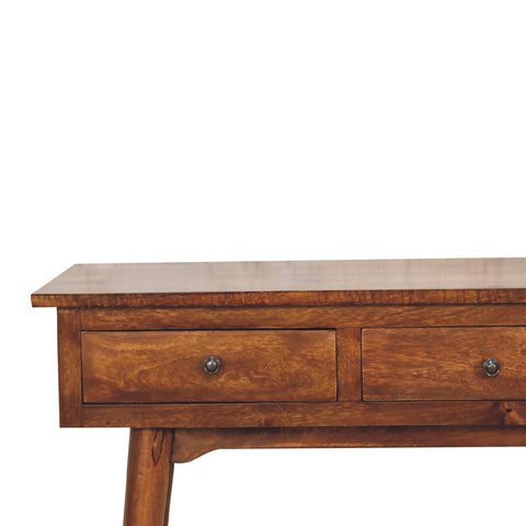 Large 3-Drawer Chestnut Console Chest of Drawers